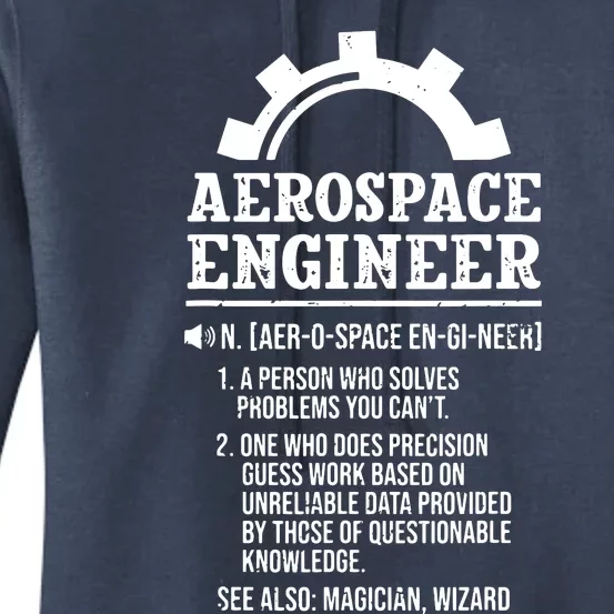 Definition Aerospace Engineer Aerospace Engineer Women's Pullover Hoodie