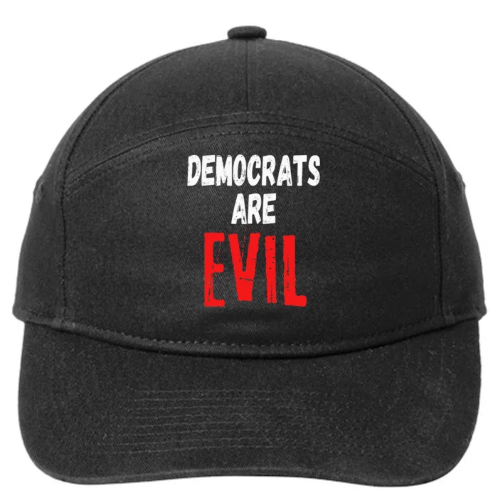 Democrats Are Evil Impeach Nancy Pelosi Anti Adam Schiff 7-Panel Snapback Hat