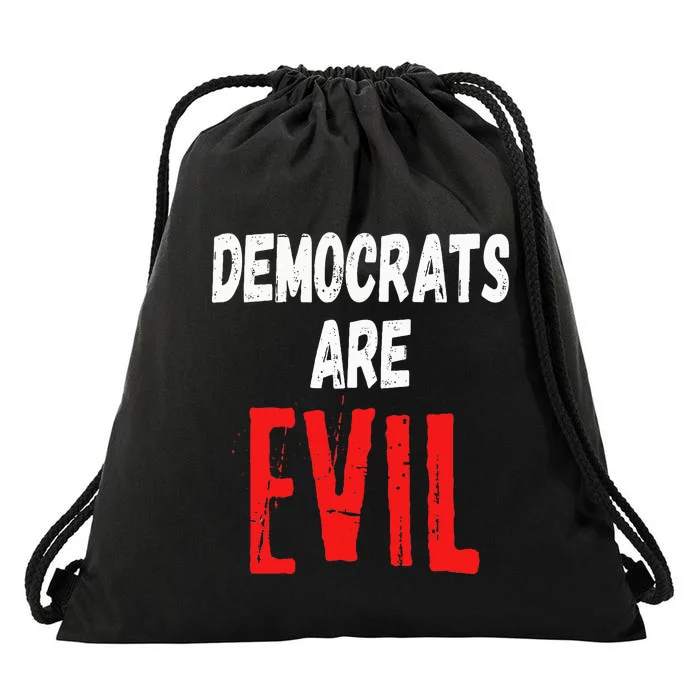 Democrats Are Evil Impeach Nancy Pelosi Anti Adam Schiff Drawstring Bag