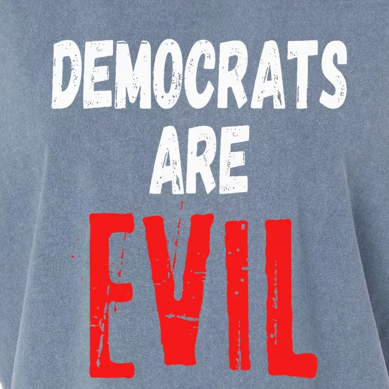 Democrats Are Evil Impeach Nancy Pelosi Anti Adam Schiff Garment-Dyed Women's Muscle Tee