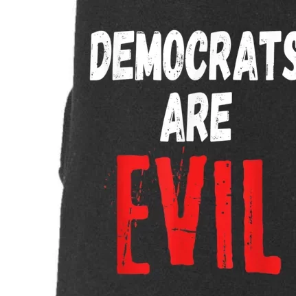 Democrats Are Evil, Impeach Nancy Pelosi, Anti Adam Schiff Doggie 3-End Fleece Hoodie