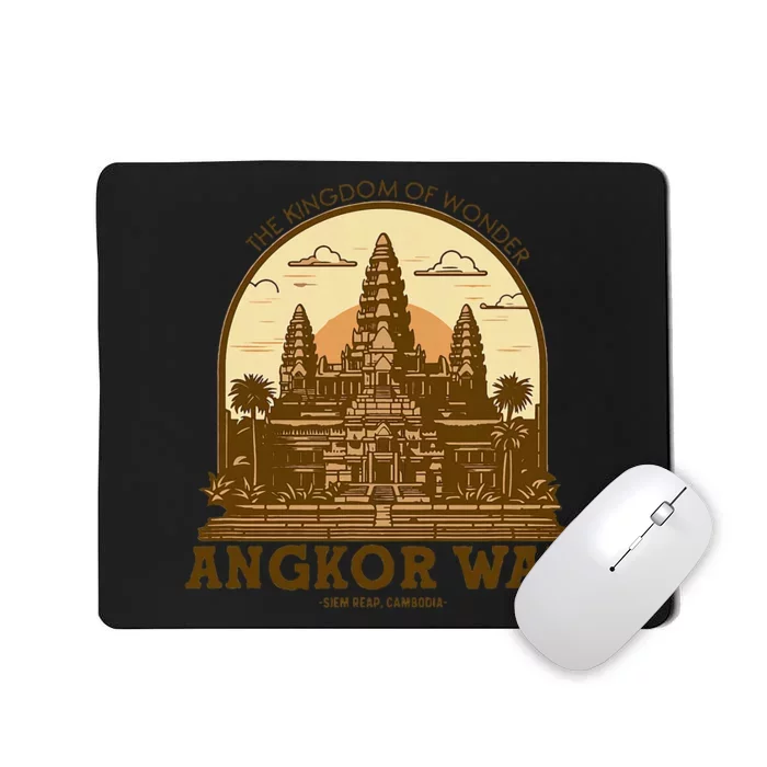 Discover And Explore Angkor Wat Of Khmer Cambodia Mousepad