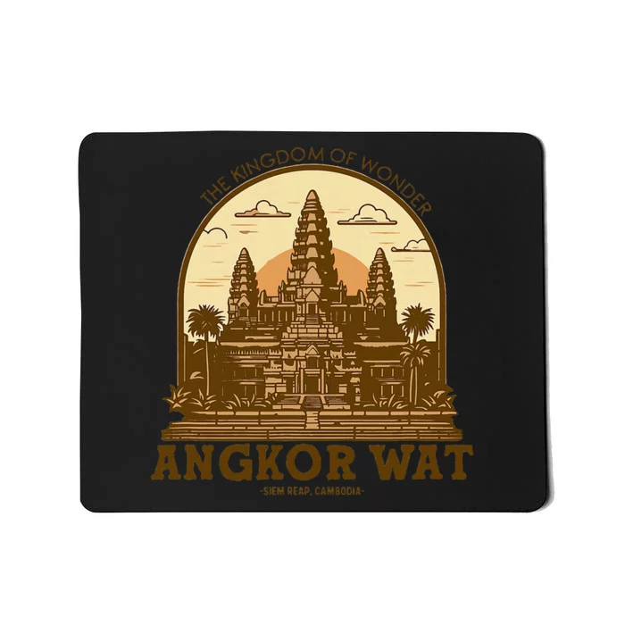 Discover And Explore Angkor Wat Of Khmer Cambodia Mousepad