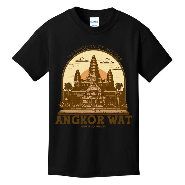 Discover And Explore Angkor Wat Of Khmer Cambodia Kids T-Shirt