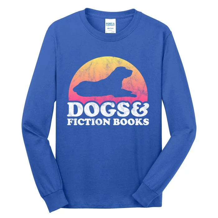 Dogs And Fiction Books 'S Or 'S Dog And Fiction Book Gift Tall Long Sleeve T-Shirt