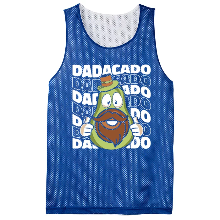 Daddy Avocado Father Gift Papa Dad Gift Mesh Reversible Basketball Jersey Tank