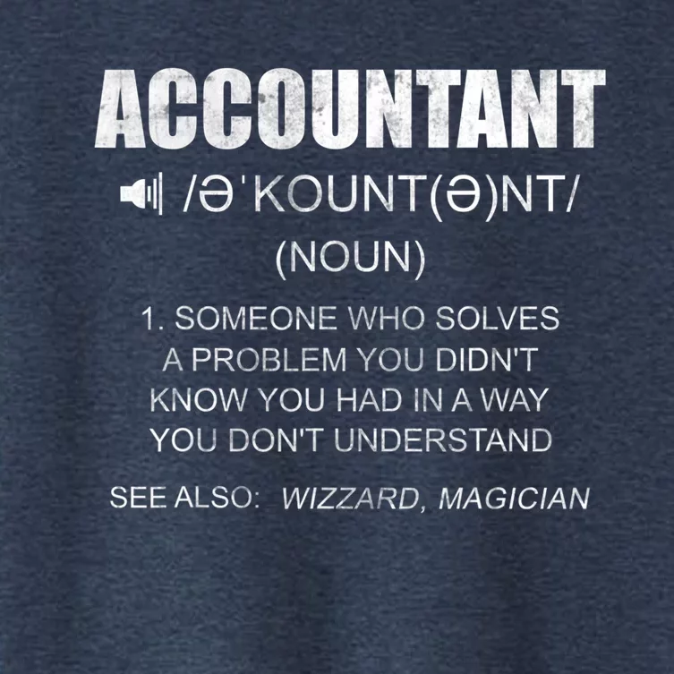 Definition Accountant Funny CPA Gift Taxation Audit Taxes Women's Crop Top Tee