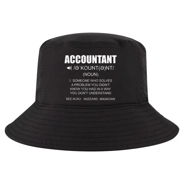 Definition Accountant Funny CPA Gift Taxation Audit Taxes Cool Comfort Performance Bucket Hat