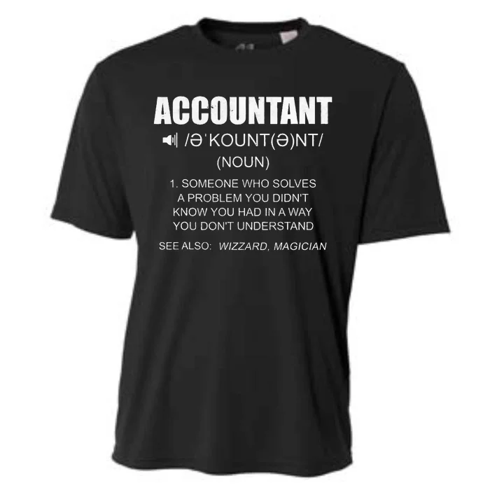 Definition Accountant Funny CPA Gift Taxation Audit Taxes Cooling Performance Crew T-Shirt