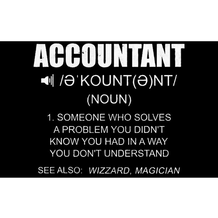 Definition Accountant Funny CPA Gift Taxation Audit Taxes Bumper Sticker