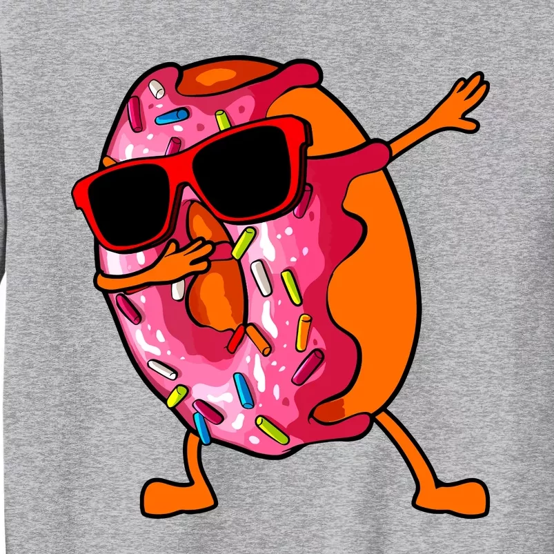 Donut Art For Women Dabbing Doughnut Donut Lover Tall Sweatshirt