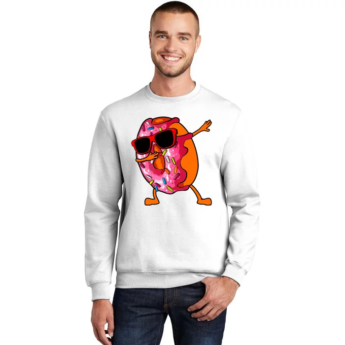 Donut Art For Women Dabbing Doughnut Donut Lover Sweatshirt