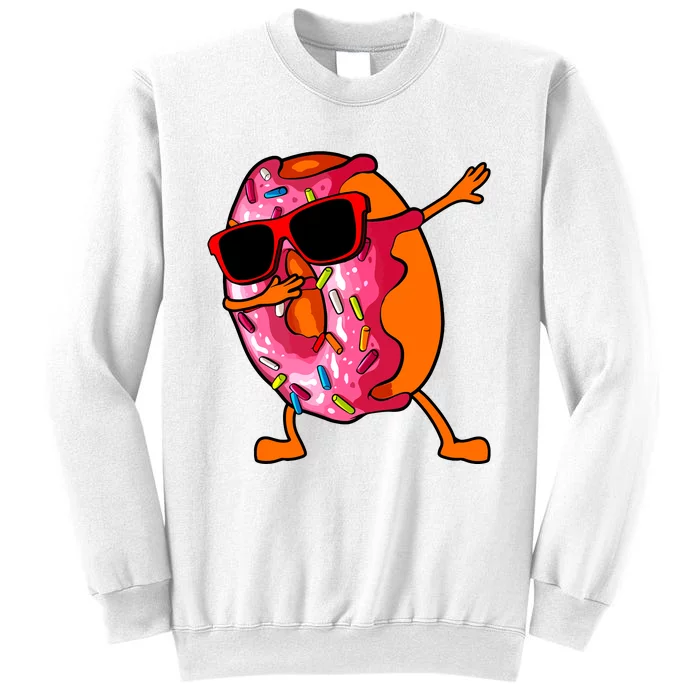 Donut Art For Women Dabbing Doughnut Donut Lover Sweatshirt