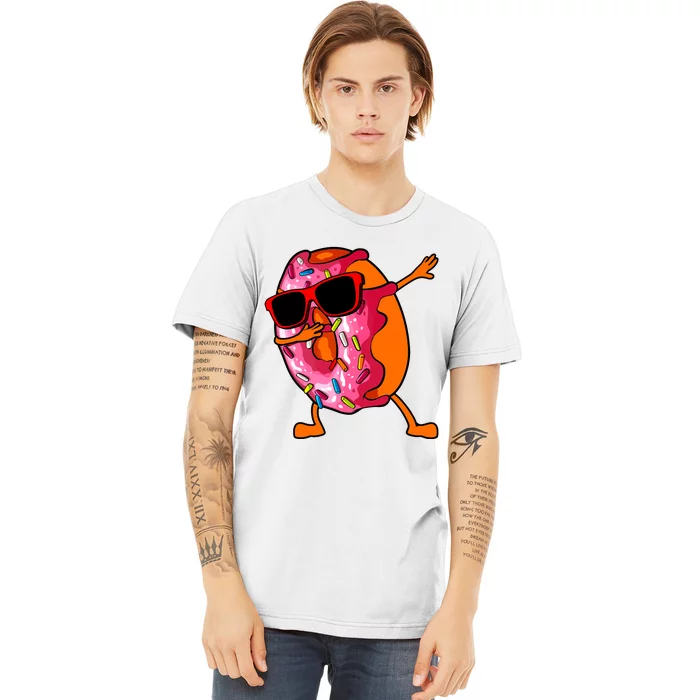 Donut Art For Women Dabbing Doughnut Donut Lover Premium T-Shirt