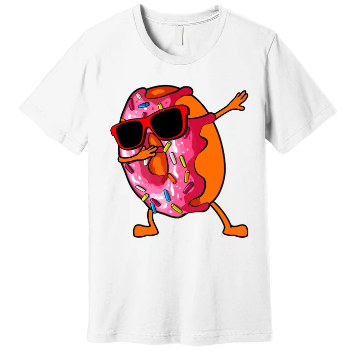 Donut Art For Women Dabbing Doughnut Donut Lover Premium T-Shirt