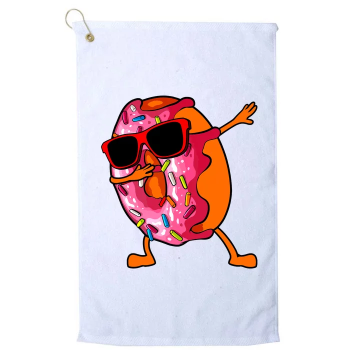 Donut Art For Women Dabbing Doughnut Donut Lover Platinum Collection Golf Towel