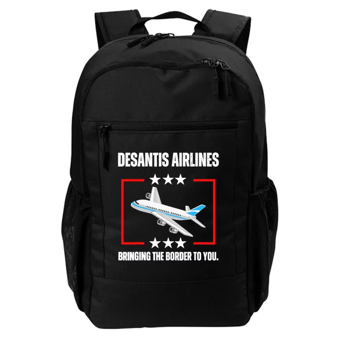 DeSantis Airlines Funny Political Meme DeSantis Airlines Daily Commute Backpack