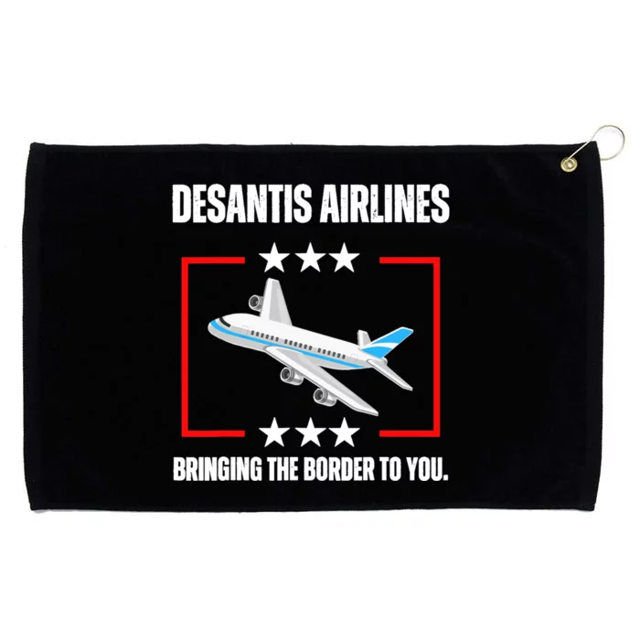 DeSantis Airlines Funny Political Meme DeSantis Airlines Grommeted Golf Towel