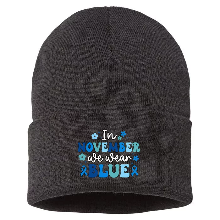 Diabetes Awareness Funny Diabetes Warrior Sustainable Knit Beanie