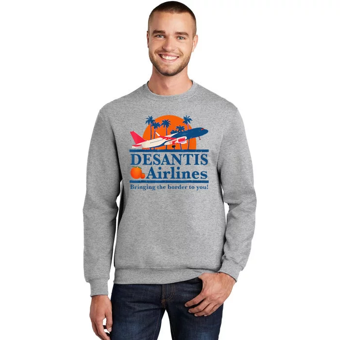 DeSantis Airlines Funny Political Meme Ron DeSantis Governor Tall Sweatshirt