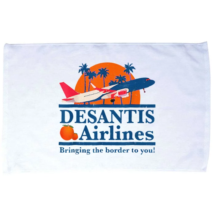 DeSantis Airlines Funny Political Meme Ron DeSantis Governor Microfiber Hand Towel