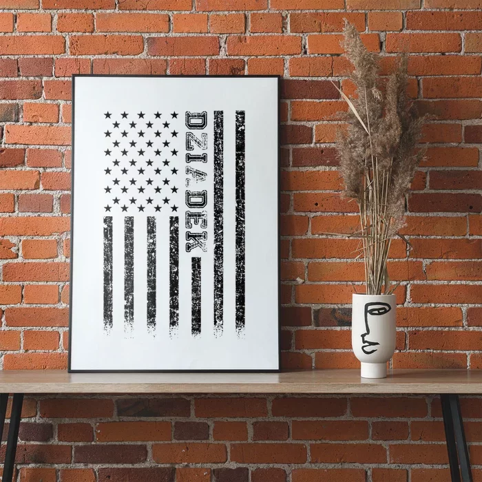 Dziadek American Flag Poster