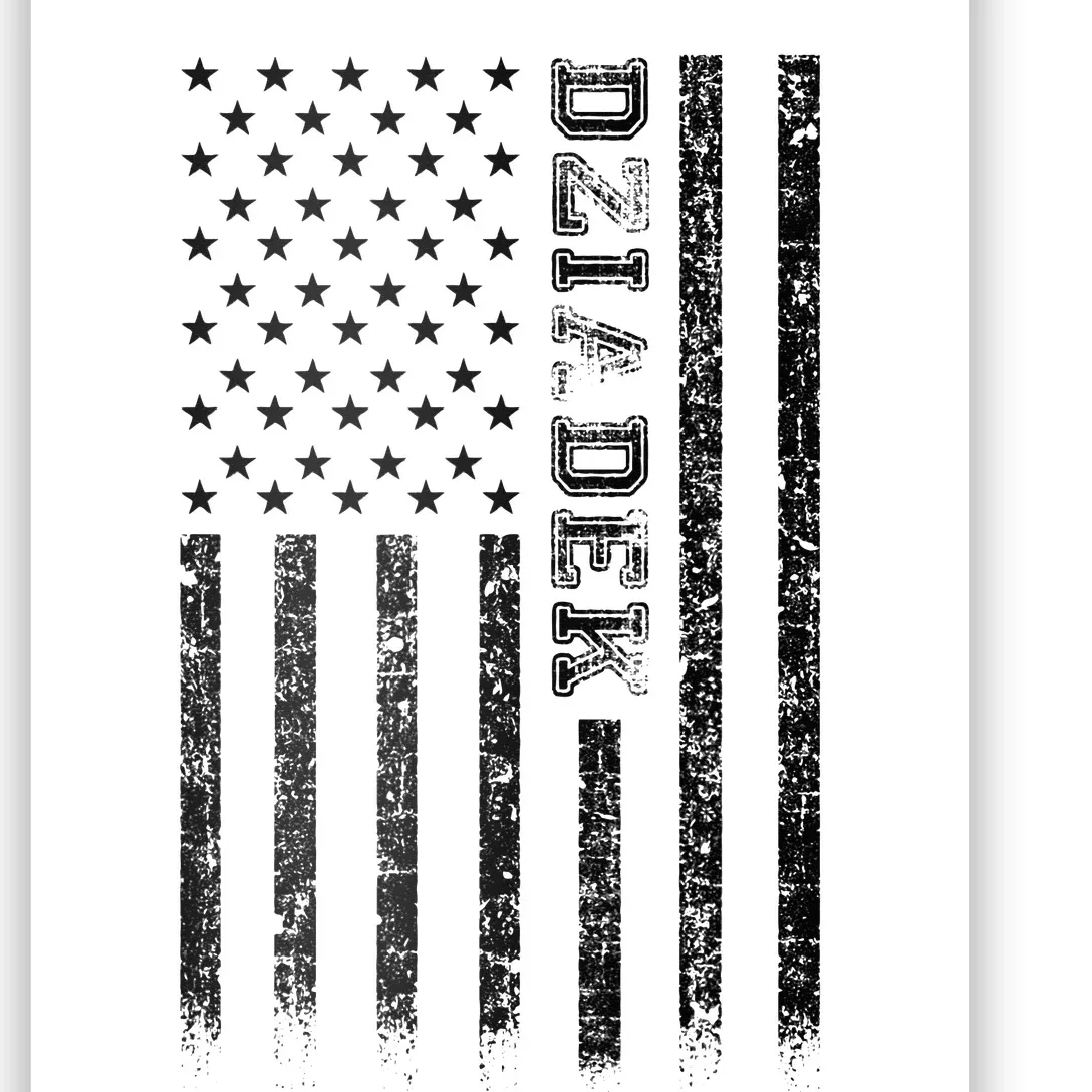 Dziadek American Flag Poster