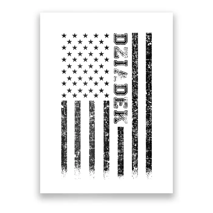 Dziadek American Flag Poster