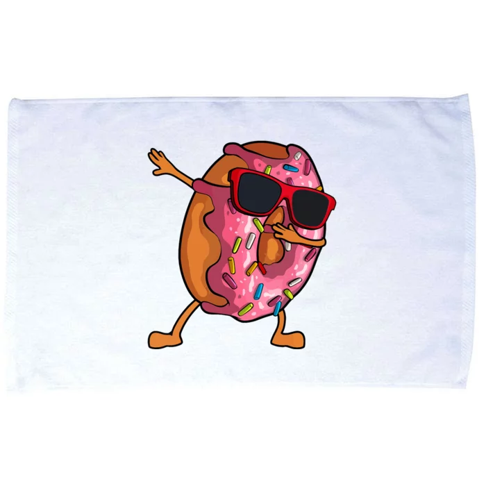 Donut Art For Women Dabbing Doughnut Donut Lover Microfiber Hand Towel