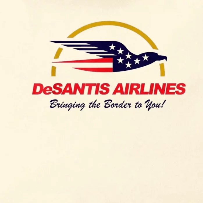 DeSantis Airlines Funny Political Meme DeSantis Airlines Ron DeSantis Zip Tote Bag