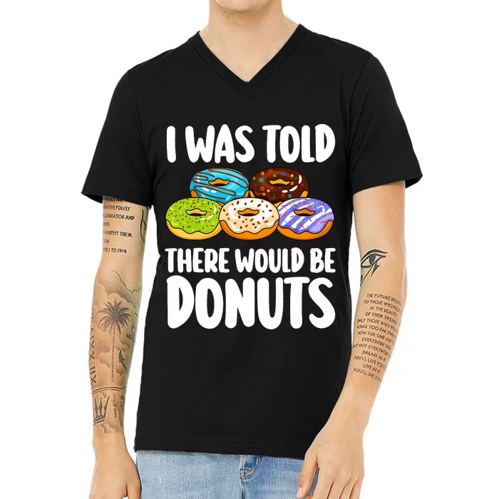 Donut Art For Women Doughnut Novelty Lover Donut V-Neck T-Shirt