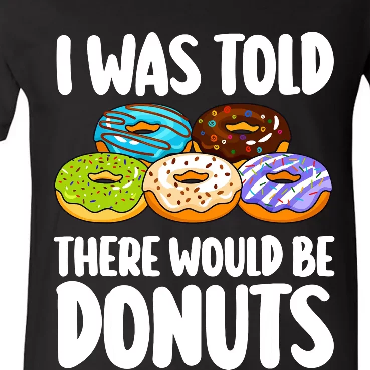 Donut Art For Women Doughnut Novelty Lover Donut V-Neck T-Shirt