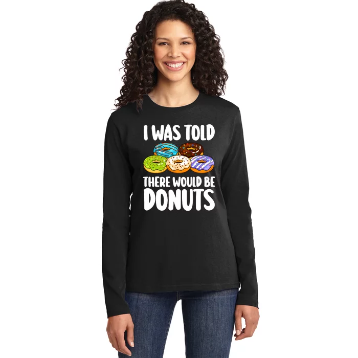 Donut Art For Women Doughnut Novelty Lover Donut Ladies Long Sleeve Shirt