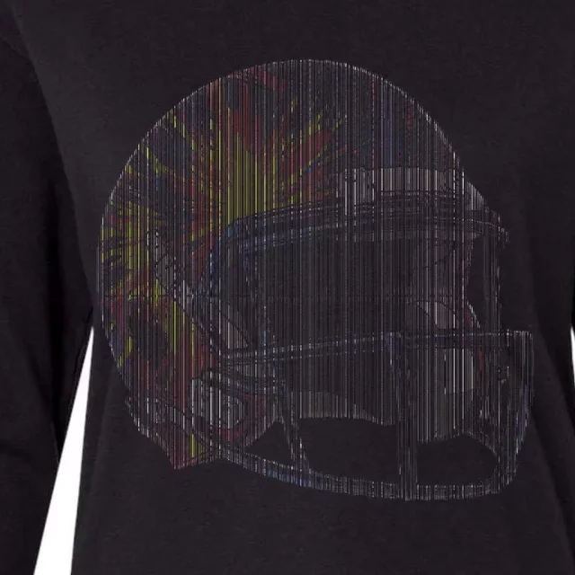 Dynamic American Football Helmet Womens Cotton Relaxed Long Sleeve T-Shirt