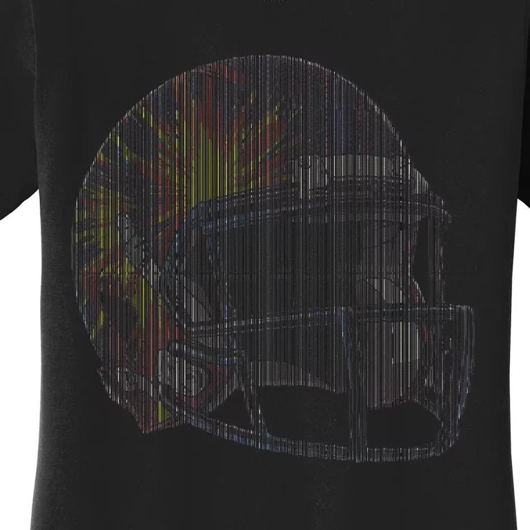 Dynamic American Football Helmet Women's T-Shirt