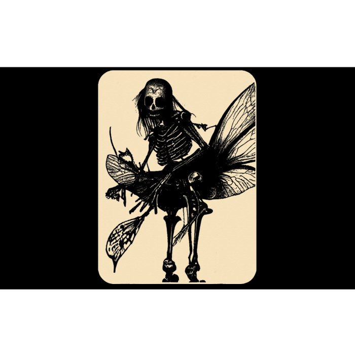 Dark Art Fairycore Butterfly Skeleton Bumper Sticker