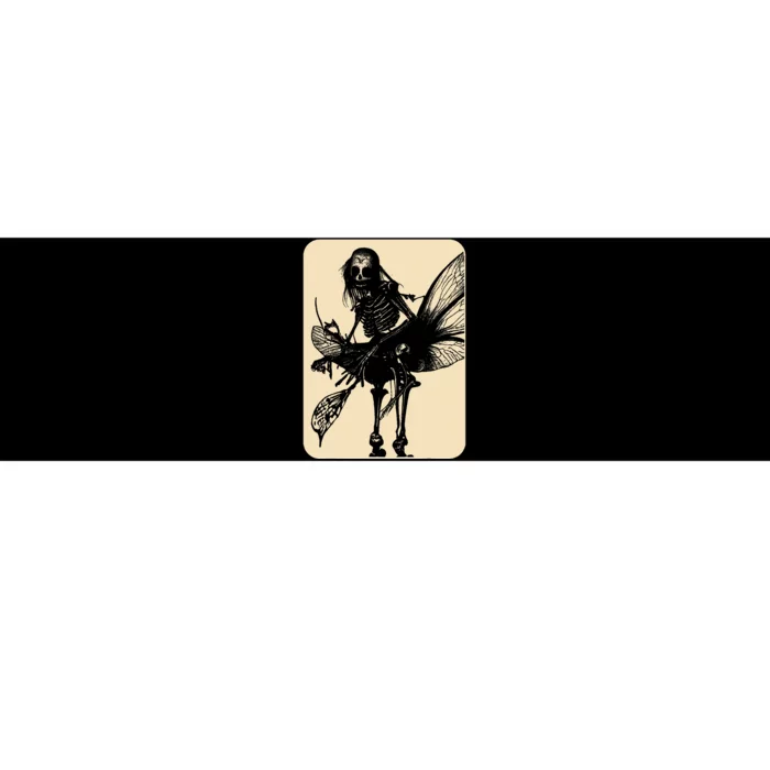 Dark Art Fairycore Butterfly Skeleton Bumper Sticker