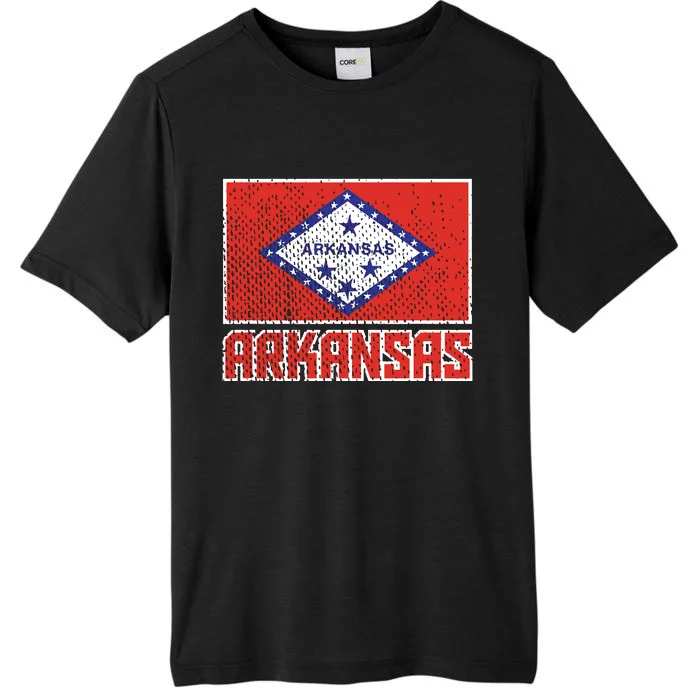 Distressed Arkansas Flag ChromaSoft Performance T-Shirt