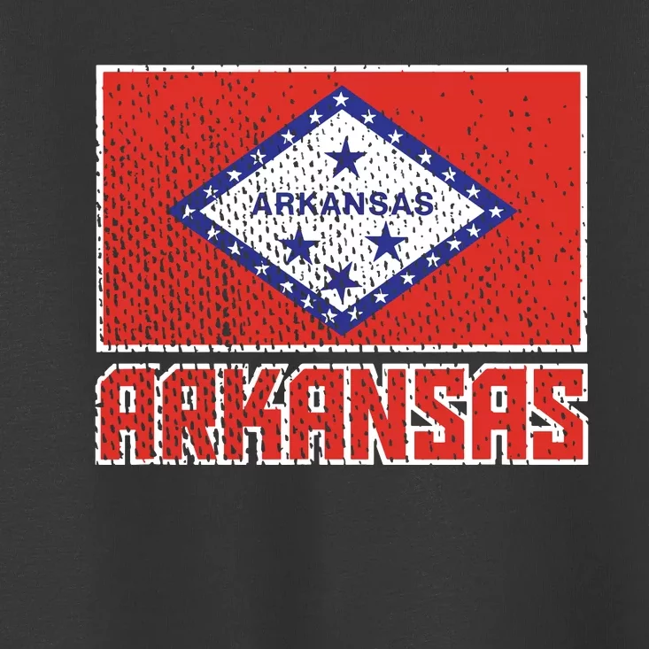 Distressed Arkansas Flag Toddler T-Shirt