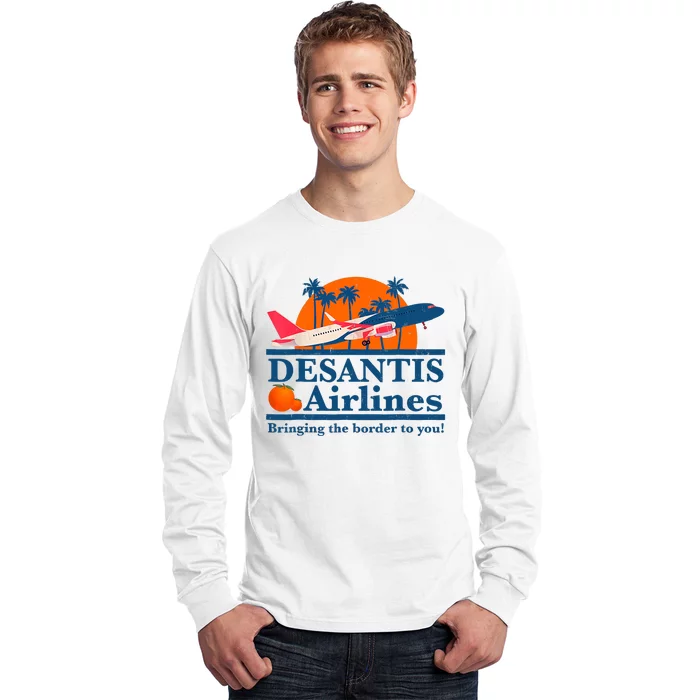 Desantis Airlines Funny Political Meme Ron Desantis Governor Long Sleeve Shirt