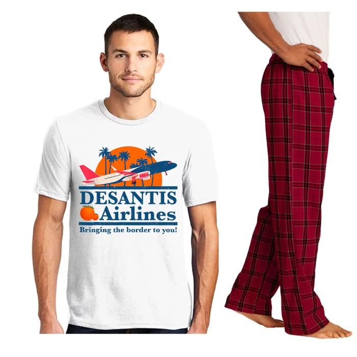 Desantis Airlines Funny Political Meme Ron Desantis Governor Pajama Set