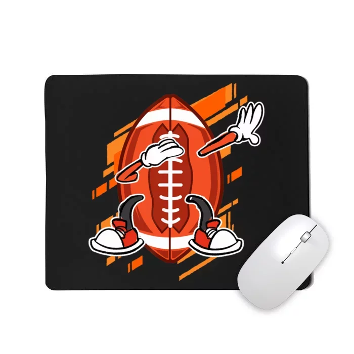 Dabbing American Football Player For Footbal Fans Mousepad