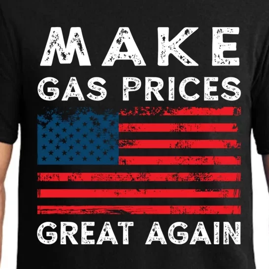 Distressed American Flag Make Gas Prices Great Again Gift Pajama Set