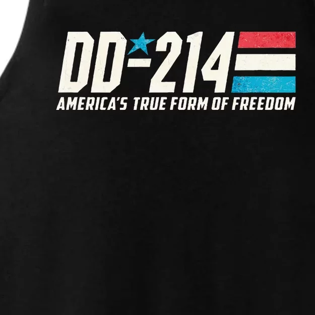 Dd214 Armed Forces Military Alumni Vintage Veteran Ladies Tri-Blend Wicking Tank