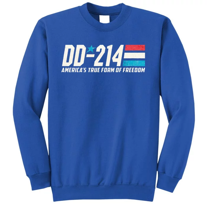 Dd214 Armed Forces Military Alumni Vintage Veteran Tall Sweatshirt