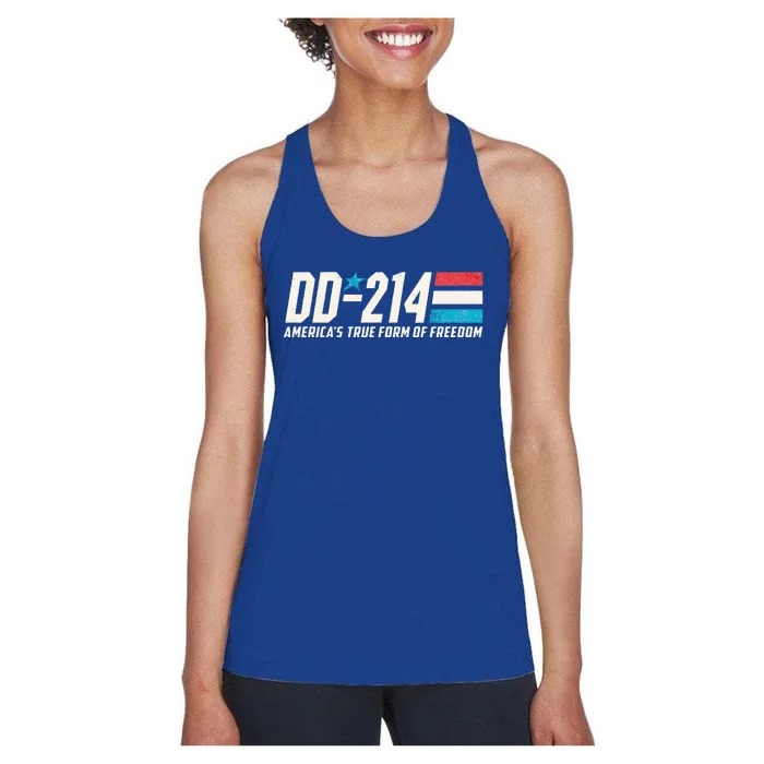 Dd214 Armed Forces Military Alumni Vintage Veteran Women's Racerback Tank