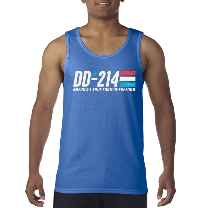 Dd214 Armed Forces Military Alumni Vintage Veteran Tank Top