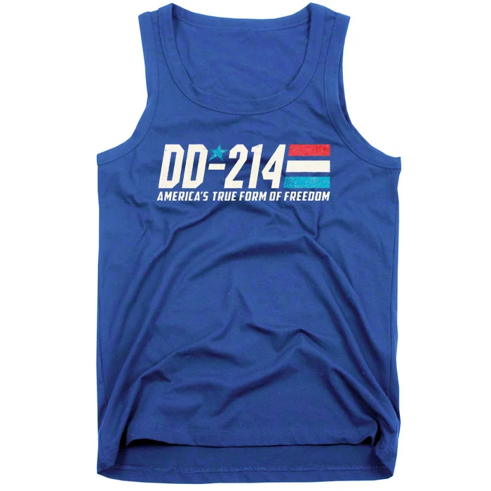 Dd214 Armed Forces Military Alumni Vintage Veteran Tank Top