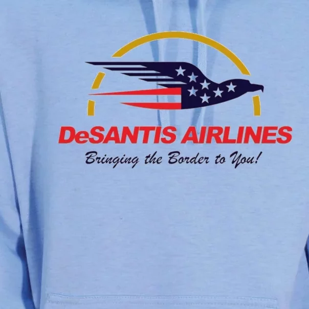 DeSantis Airlines Funny Political Meme Ron DeSantis Unisex Surf Hoodie