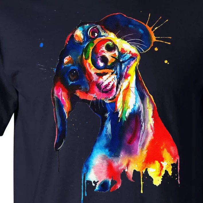 Dachshund Artistic Funny Dog Cute Sweet Gift Birthday Tall T-Shirt